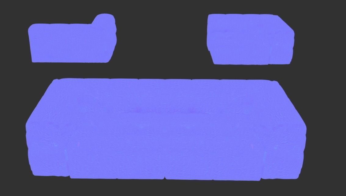 Michelin Sofa by Arik VR Game-Ready Low-poly 3D model_7