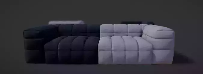 Michelin Sofa by Arik VR Game-Ready Low-poly 3D model