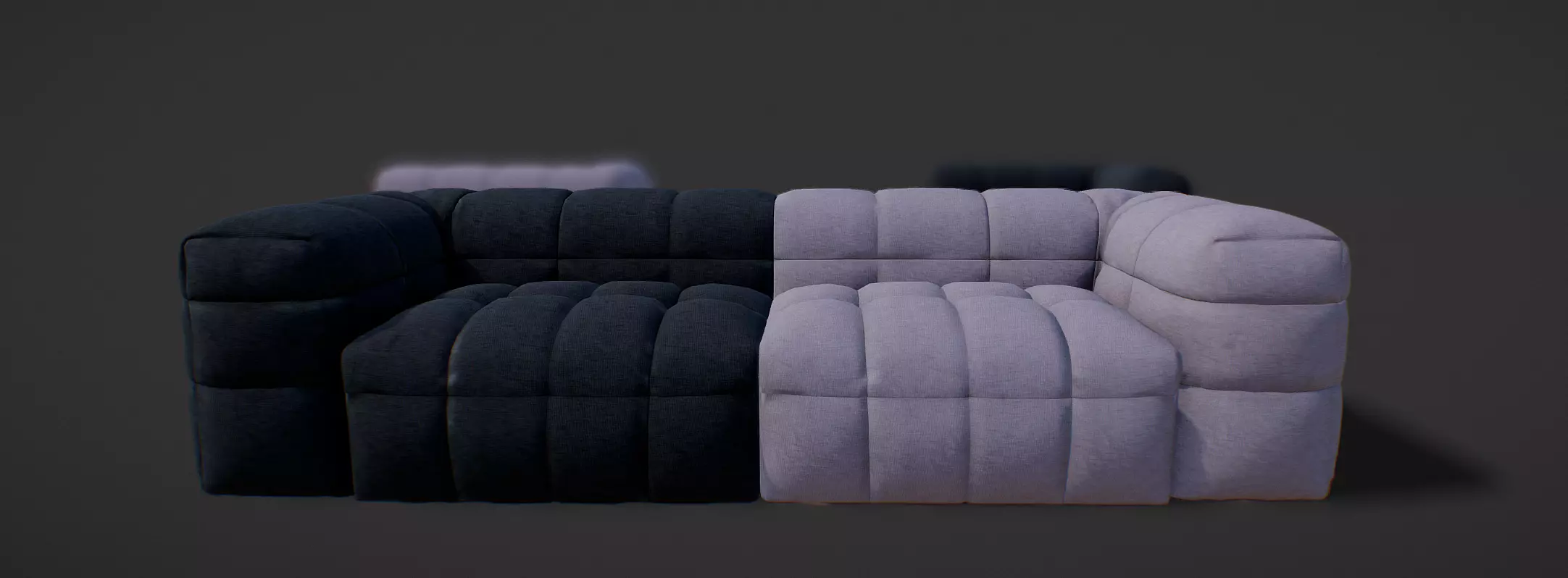 Michelin Sofa by Arik VR Game-Ready Low-poly 3D model_0