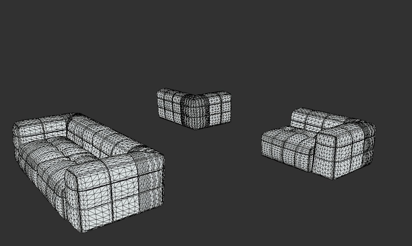 Michelin Sofa by Arik VR Game-Ready Low-poly 3D model_5