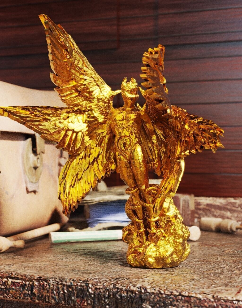 Demon Fraktal Free 3D print model_3