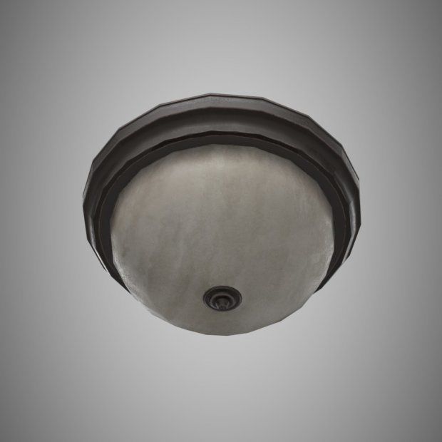Ceiling Light Low-poly 3D model_5