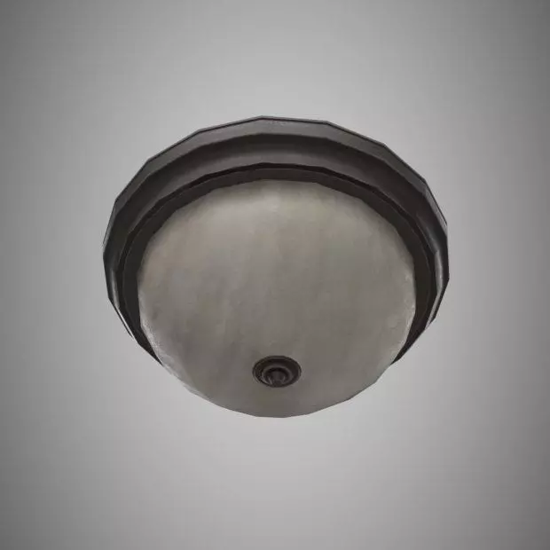 Ceiling Light Low-poly 3D model_0