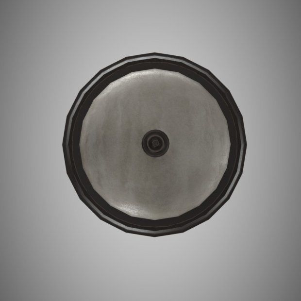 Ceiling Light Low-poly 3D model_1