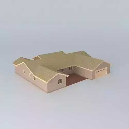 Suburban House Free 3D model