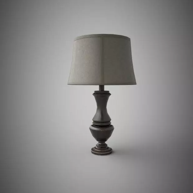 Older Lamp Low-poly 3D model_0