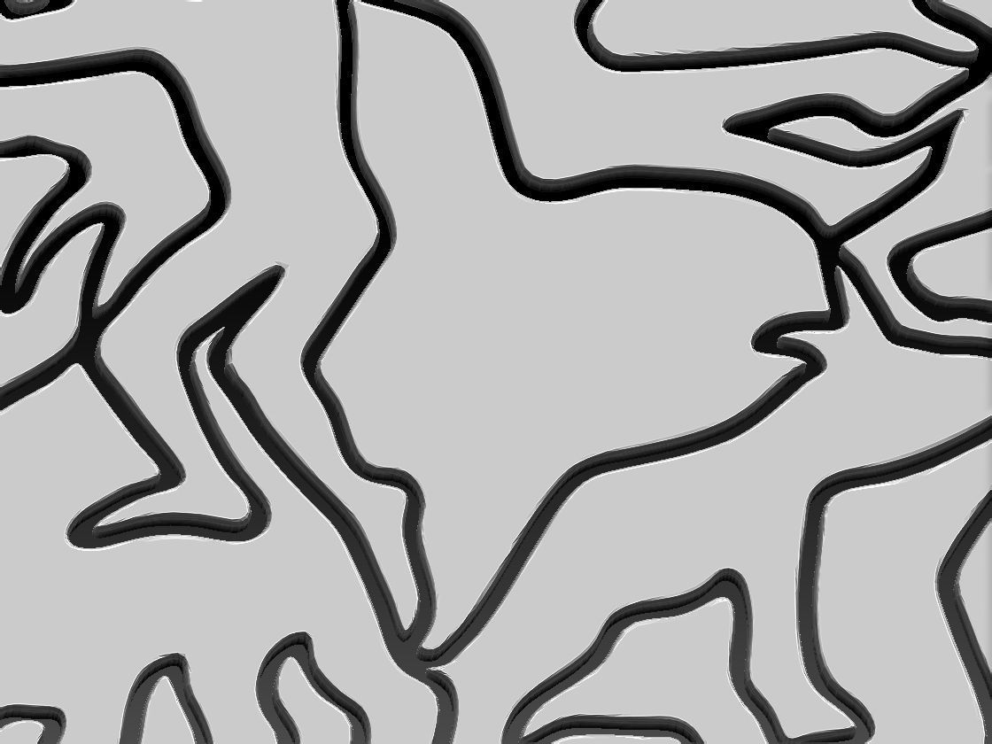 MC Escher Puzzle 3D print model_5