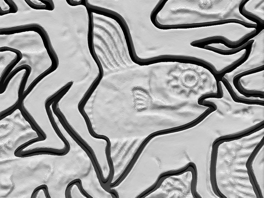 MC Escher Puzzle 3D print model_2