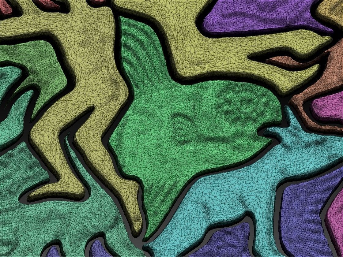 MC Escher Puzzle 3D print model_3