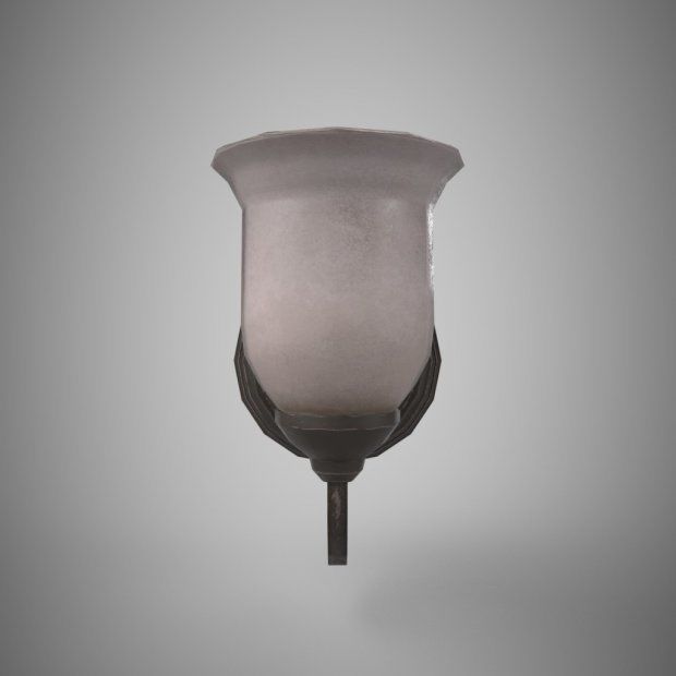Sconce Light Low-poly 3D model_2