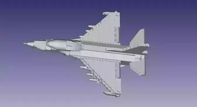 Lego F-16 Fighter Jet 3D model