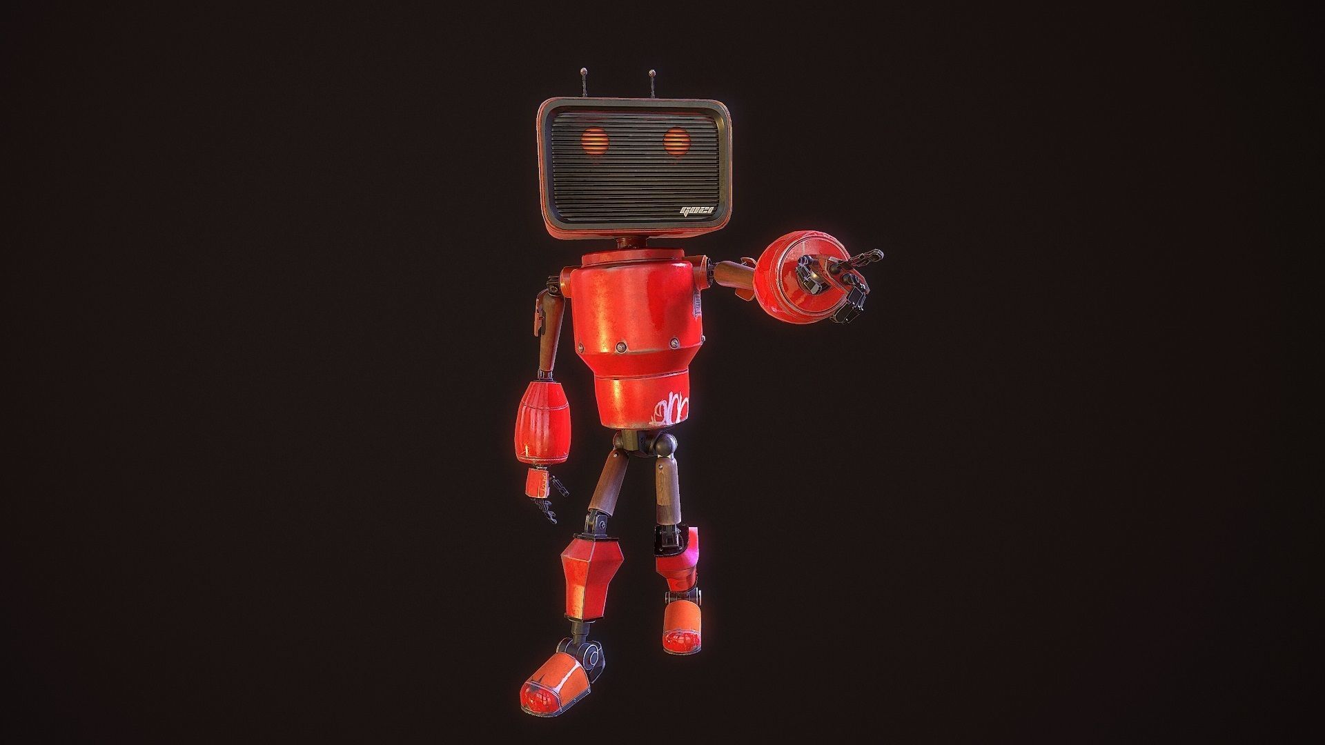 my little android G021 Low-poly 3D model_3