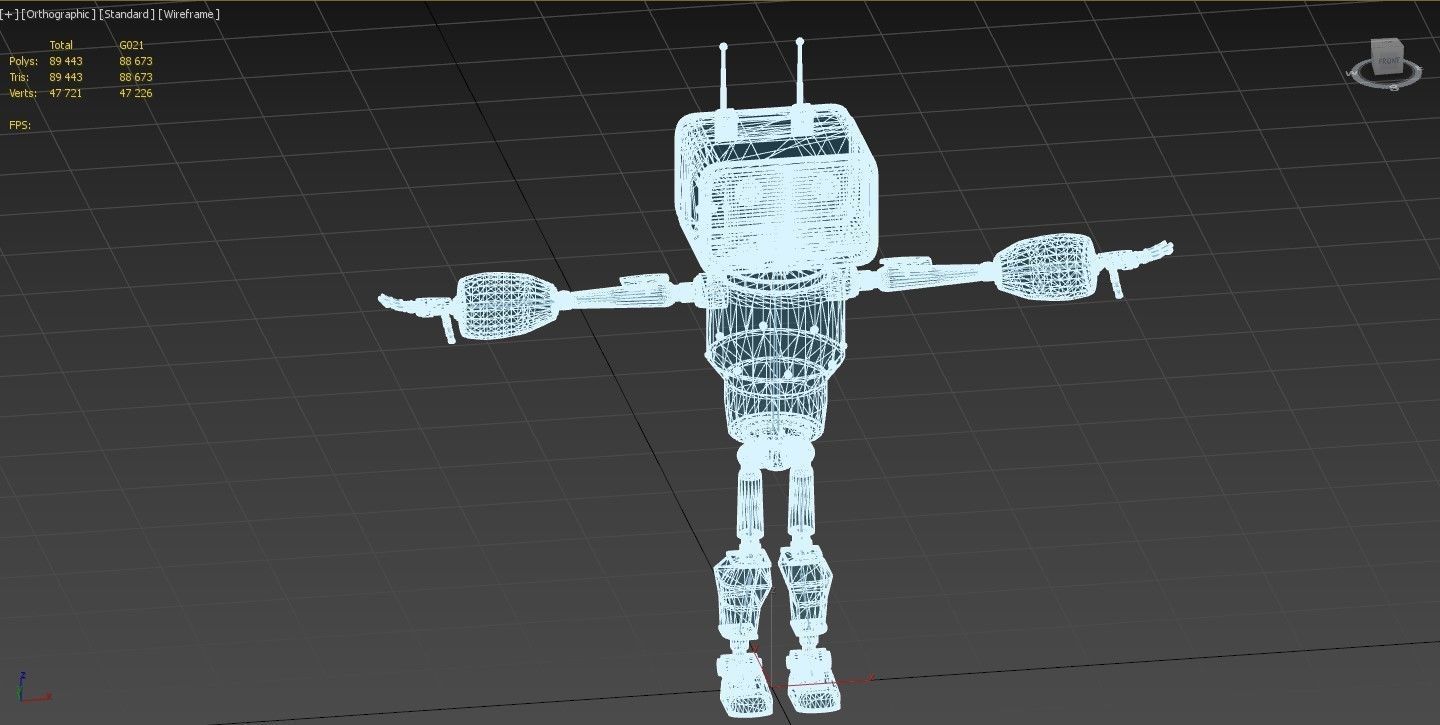 my little android G021 Low-poly 3D model_46