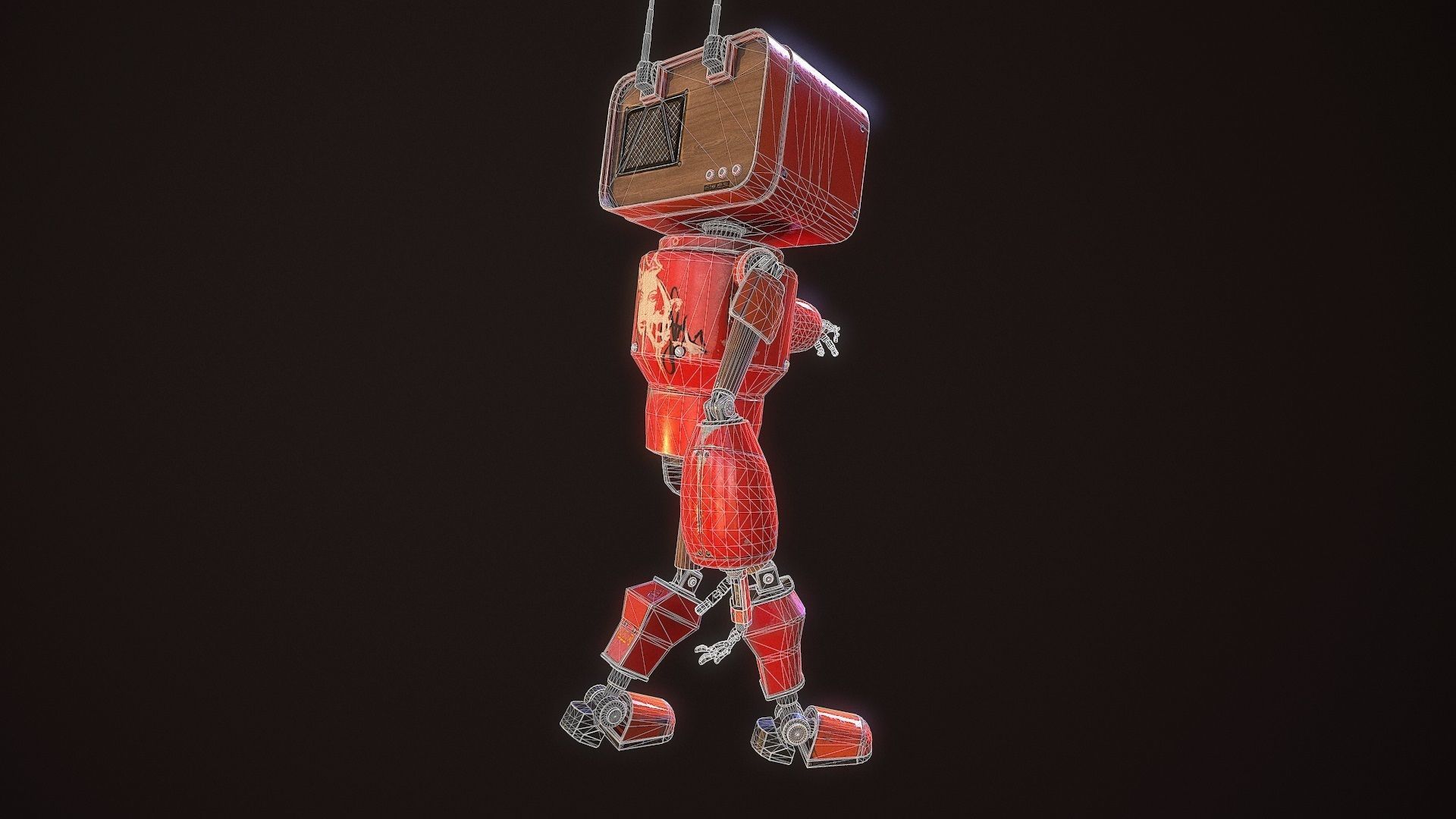 my little android G021 Low-poly 3D model_42