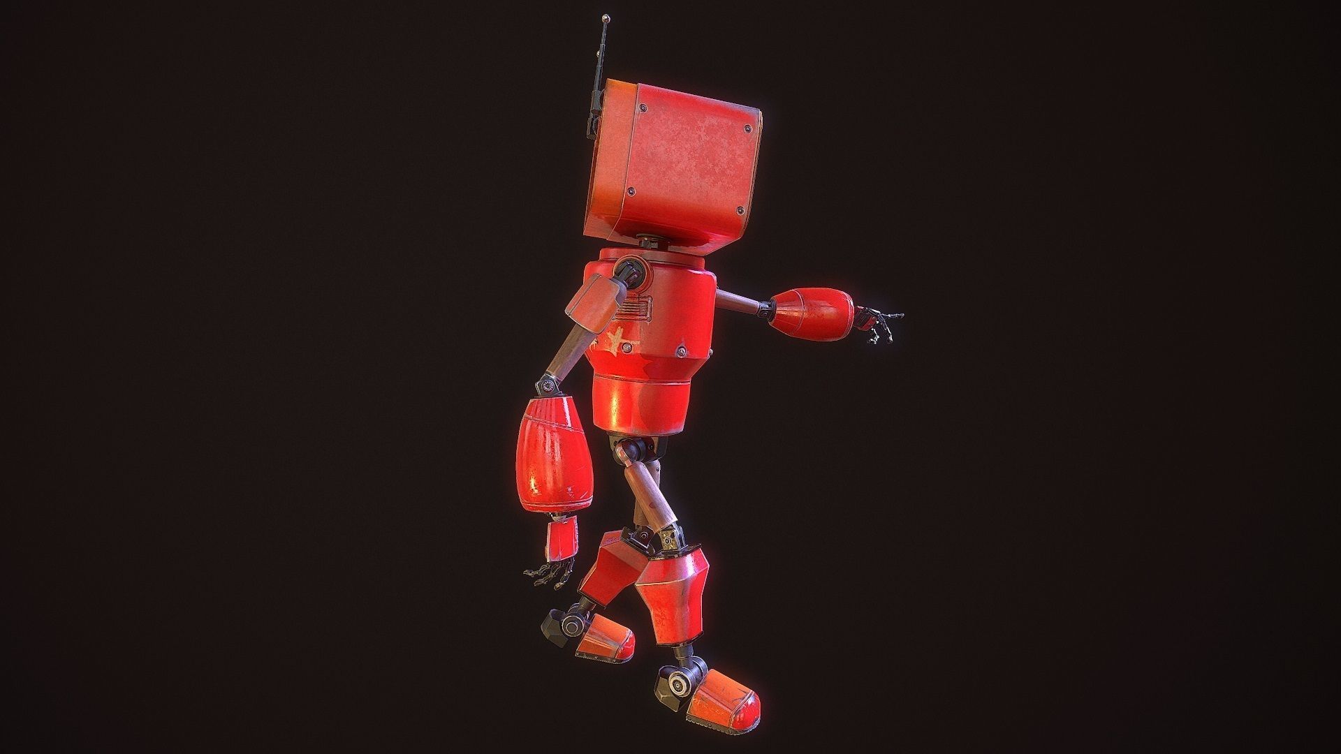 my little android G021 Low-poly 3D model_8