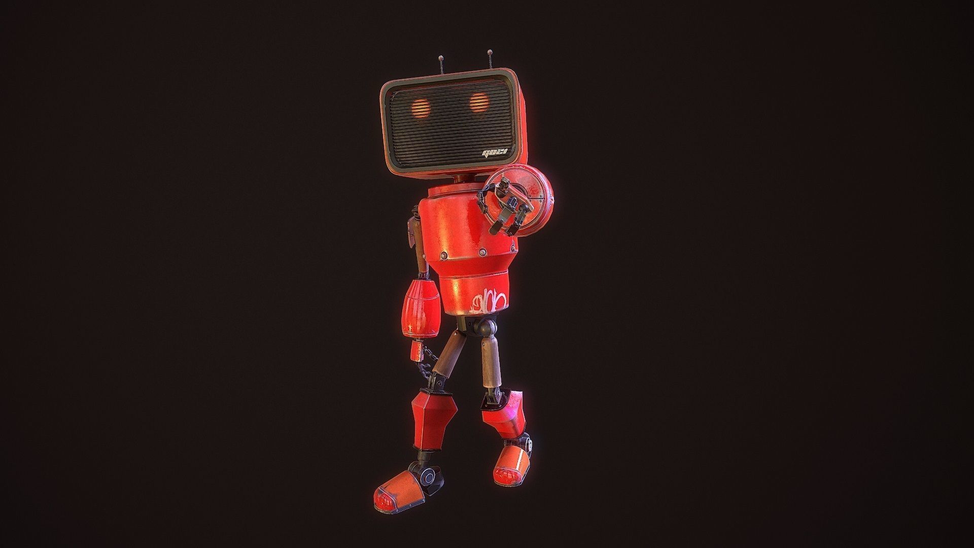 my little android G021 Low-poly 3D model_2