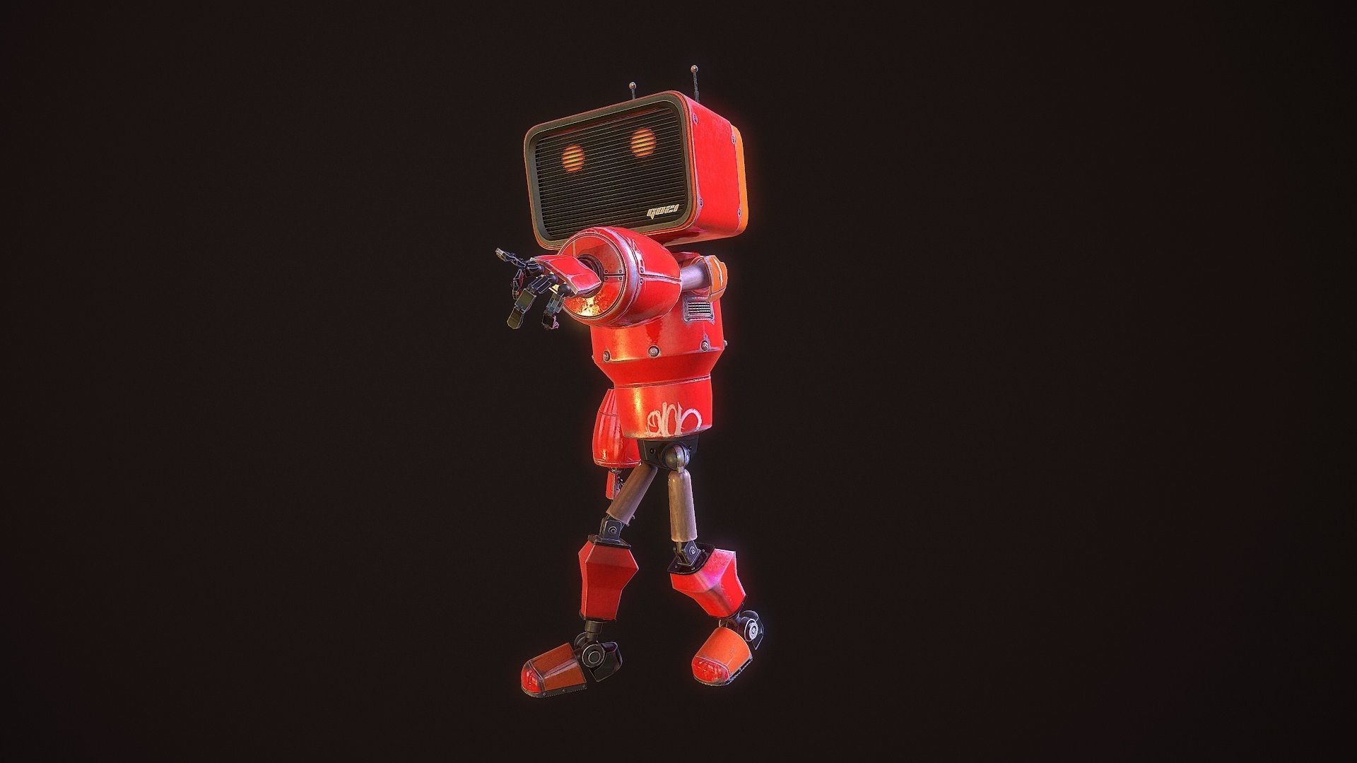 my little android G021 Low-poly 3D model_21
