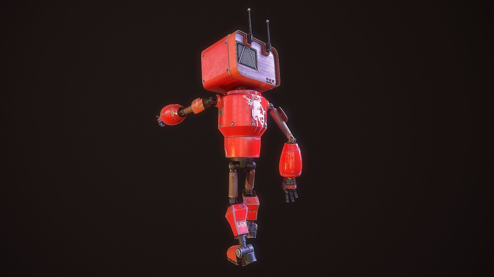 my little android G021 Low-poly 3D model_15