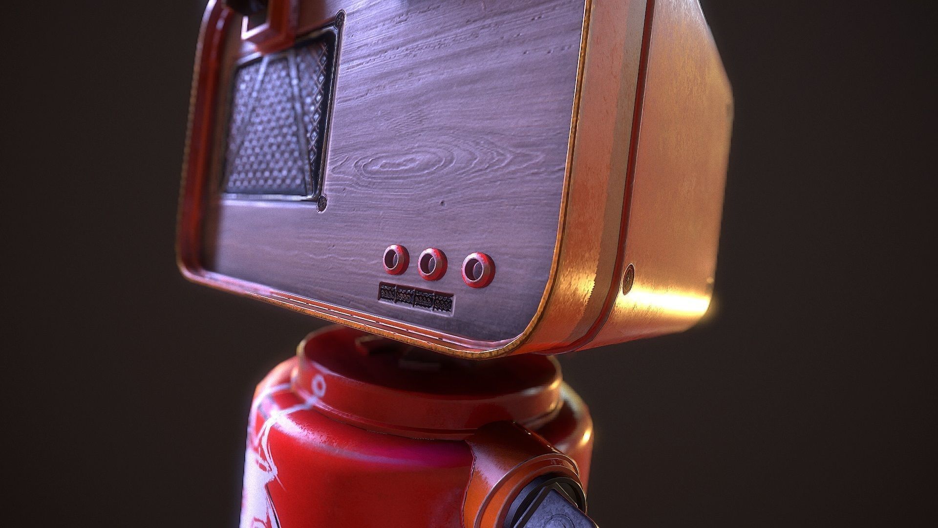 my little android G021 Low-poly 3D model_30