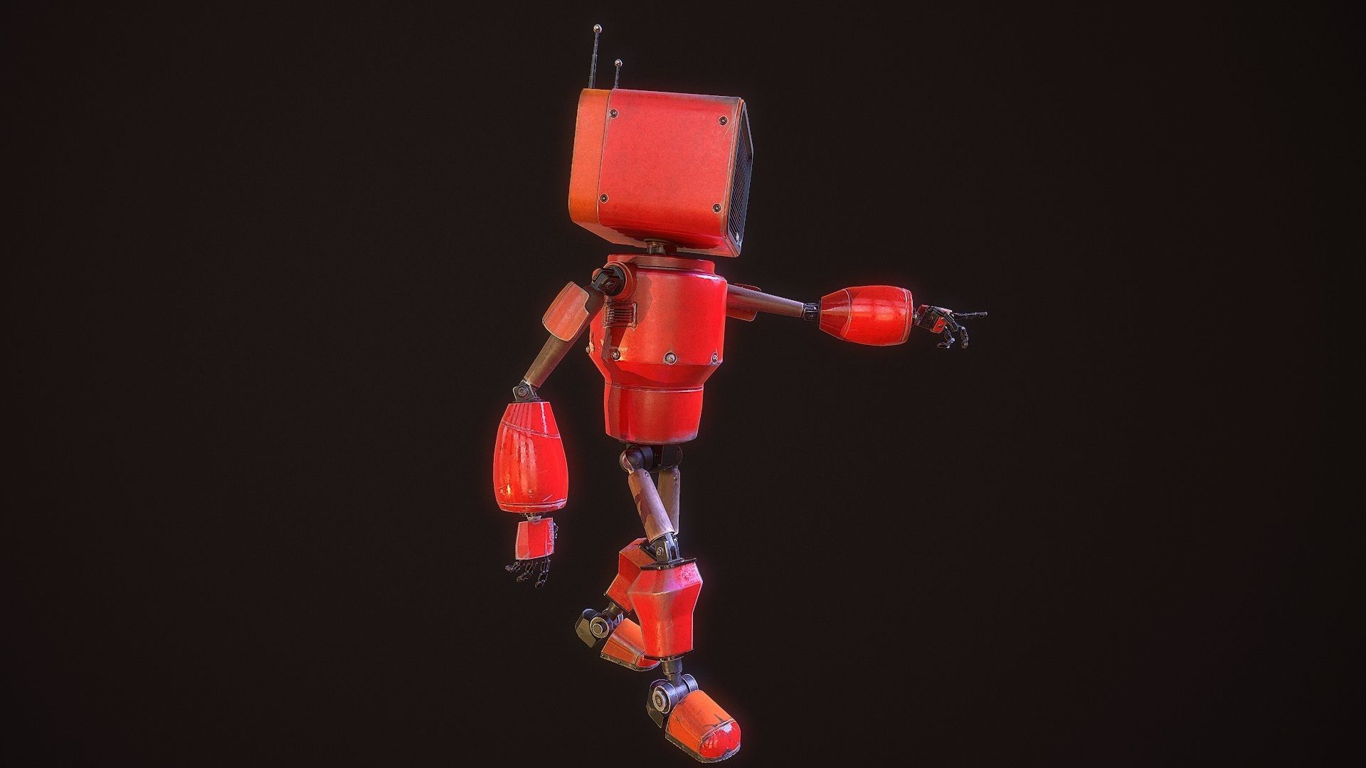 my little android G021 Low-poly 3D model_7