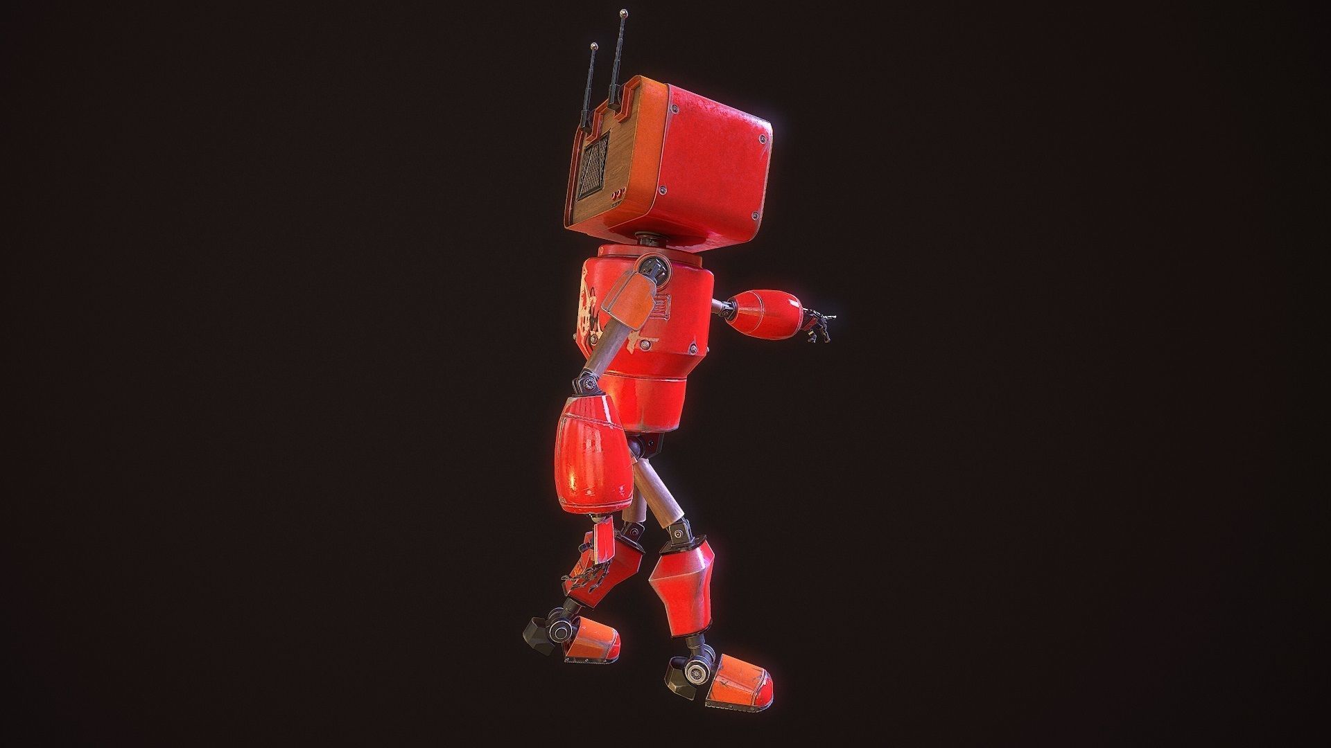 my little android G021 Low-poly 3D model_9