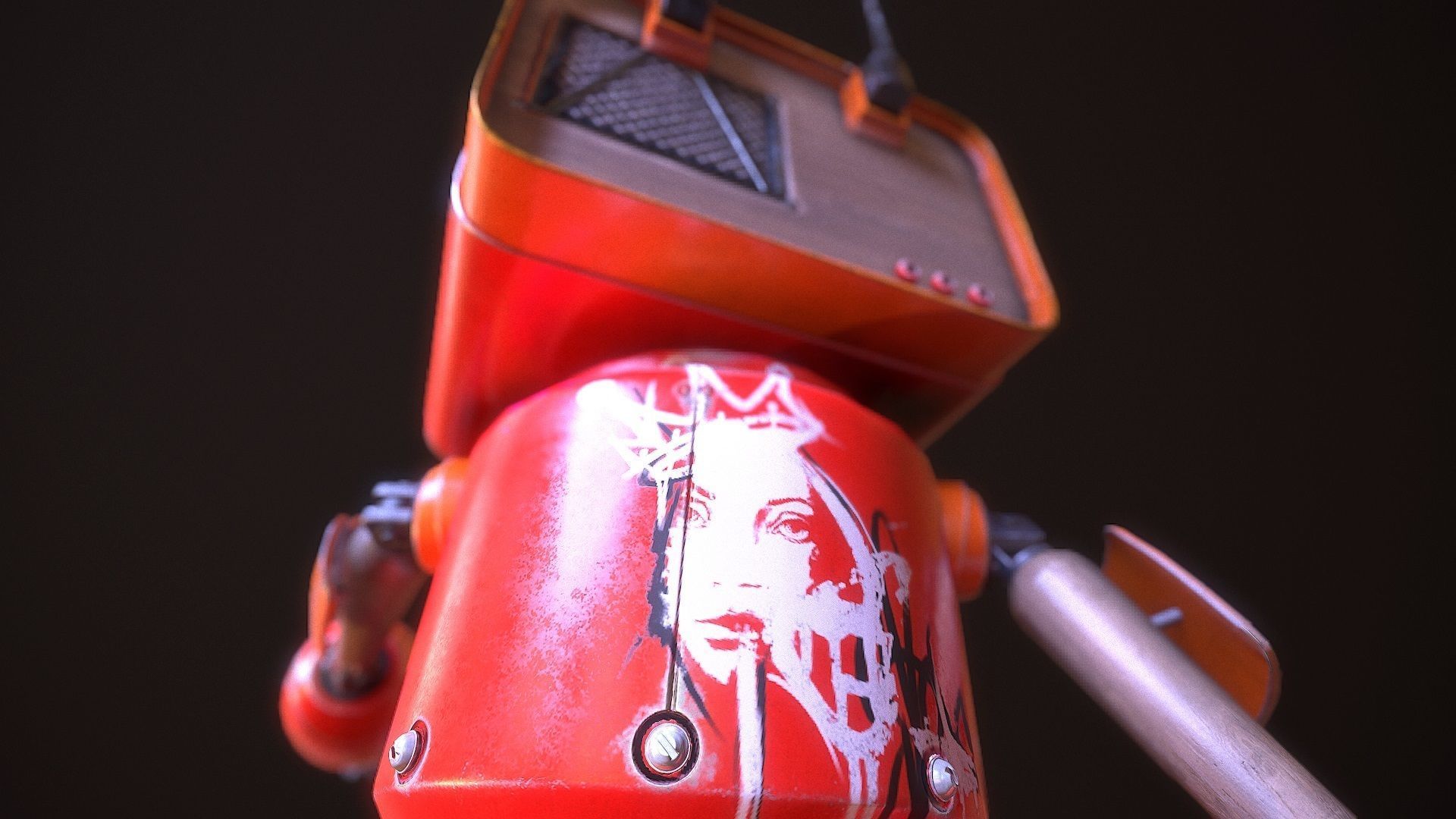 my little android G021 Low-poly 3D model_29