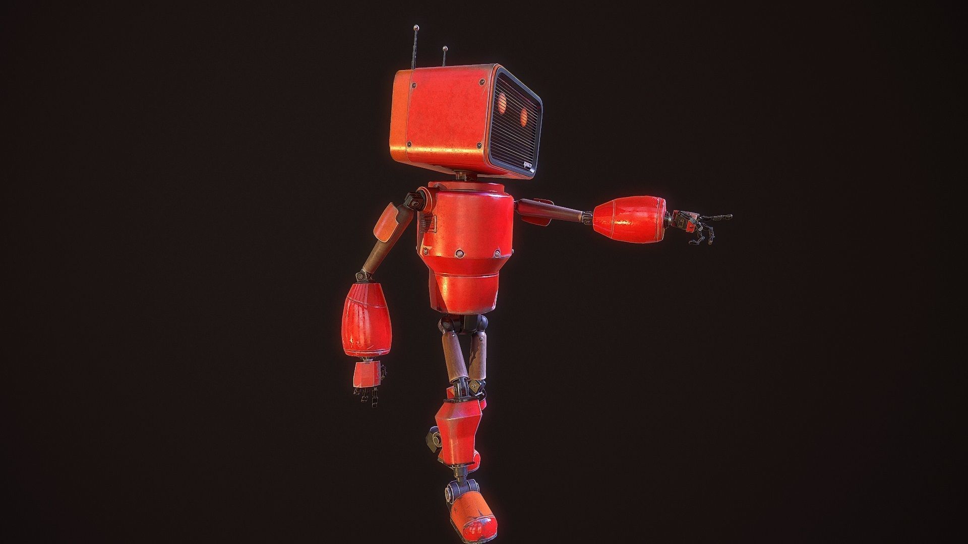 my little android G021 Low-poly 3D model_6