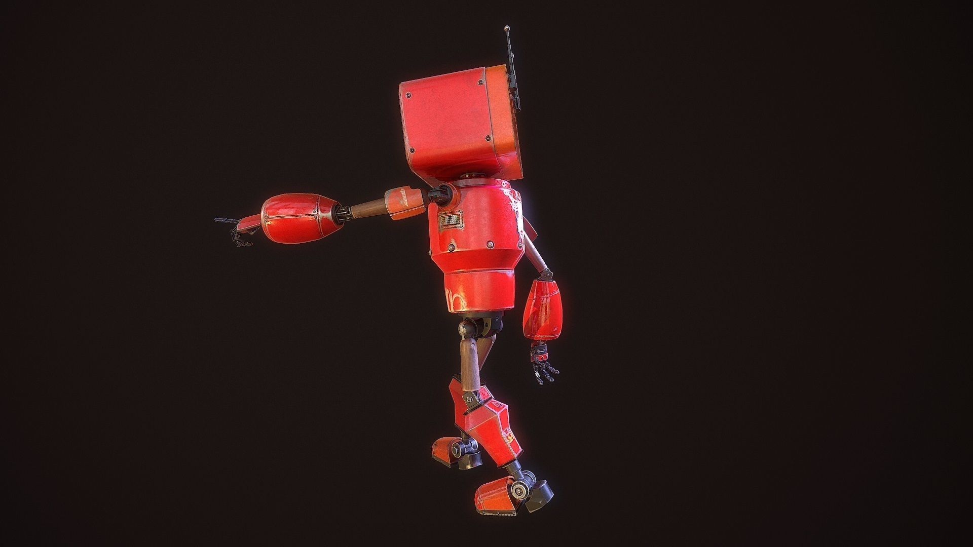 my little android G021 Low-poly 3D model_17