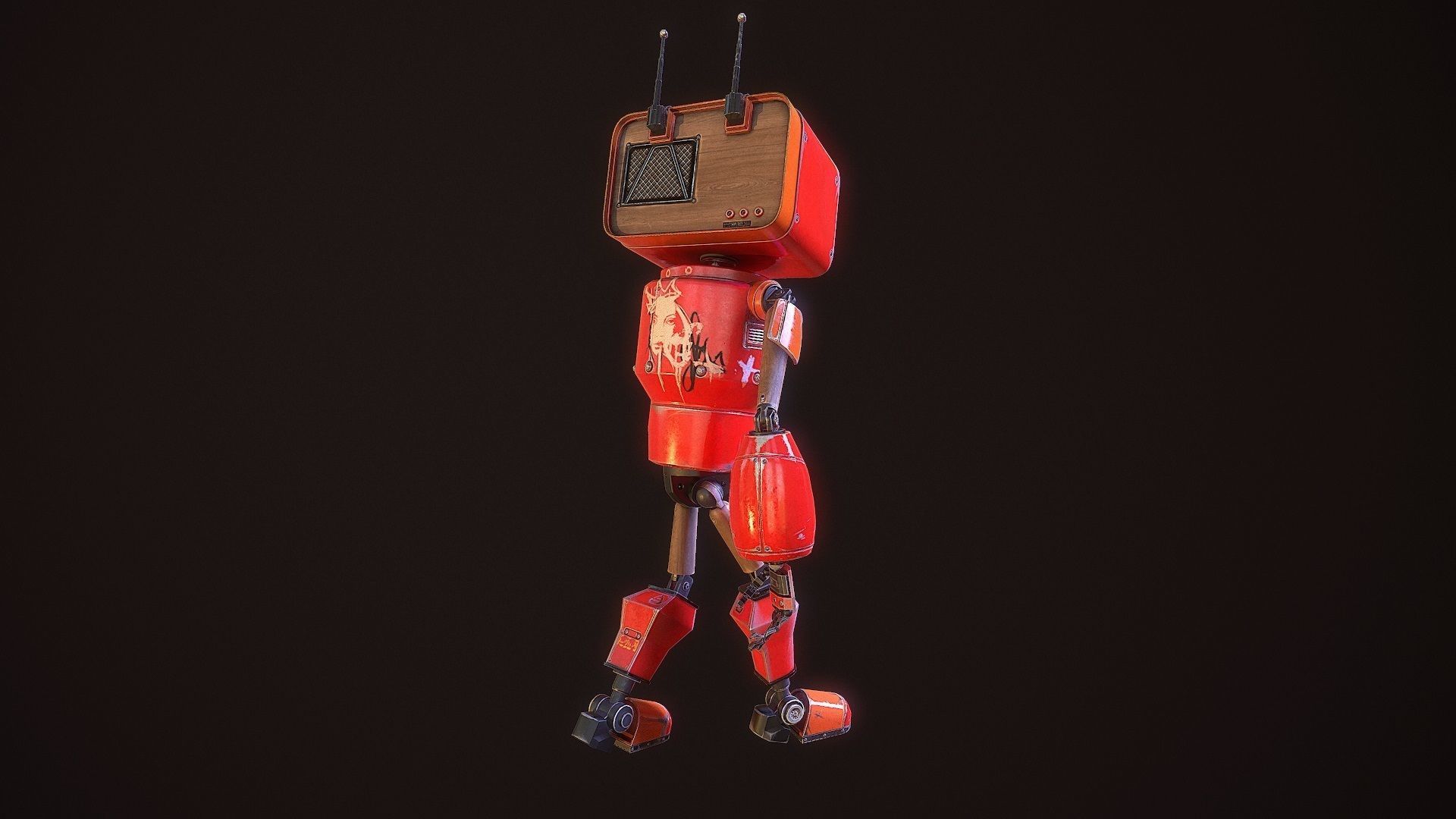 my little android G021 Low-poly 3D model_11