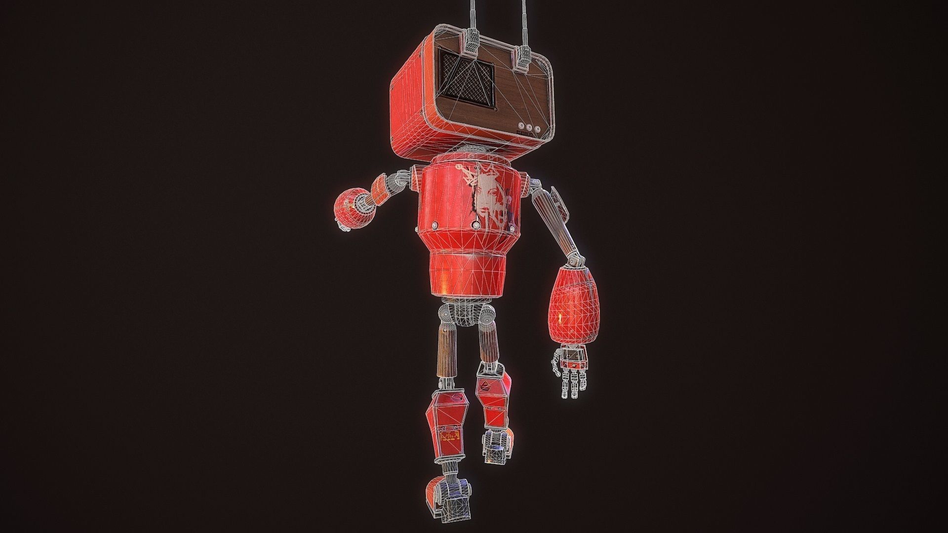 my little android G021 Low-poly 3D model_40