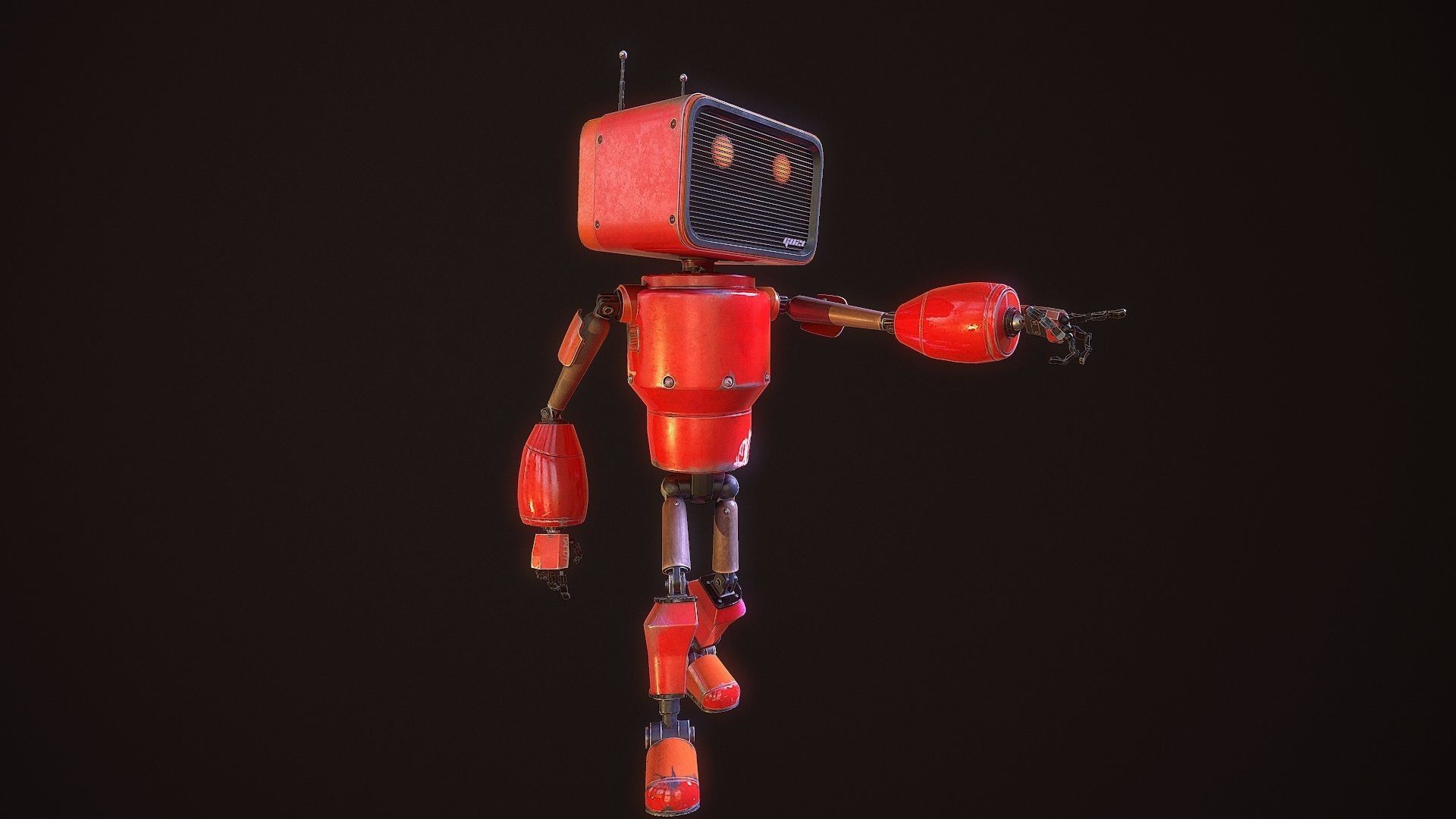 my little android G021 Low-poly 3D model_5