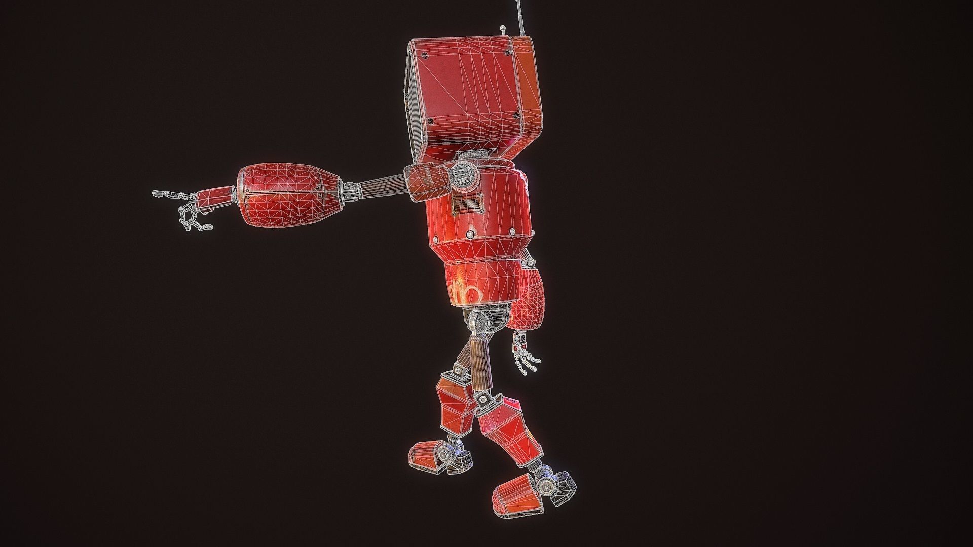 my little android G021 Low-poly 3D model_38