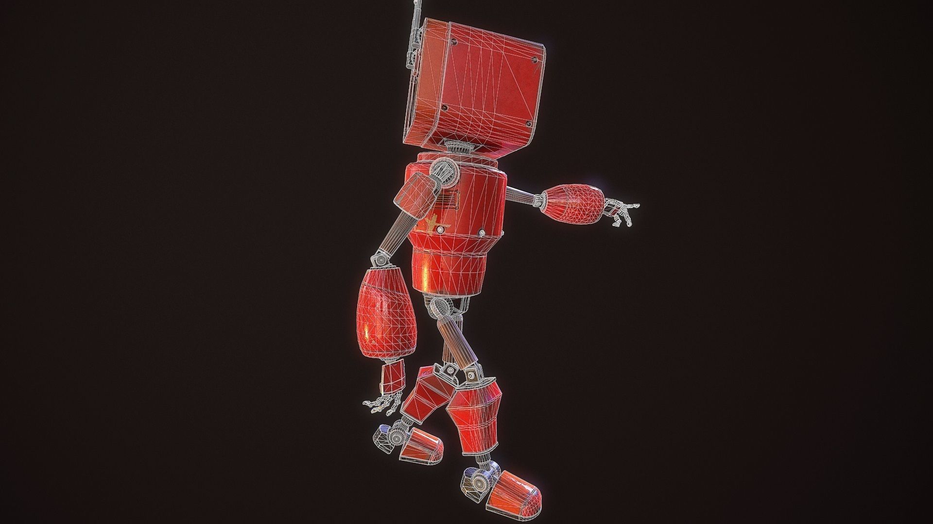 my little android G021 Low-poly 3D model_43