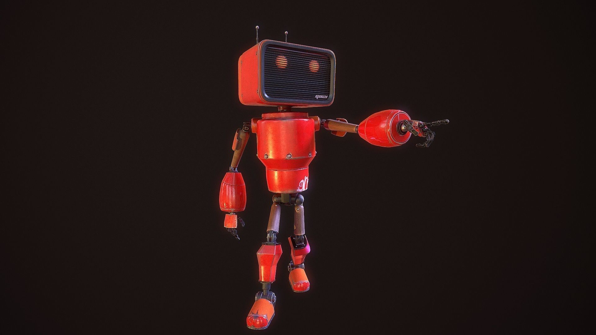 my little android G021 Low-poly 3D model_4