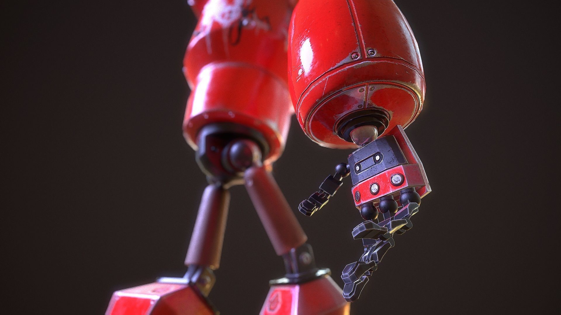 my little android G021 Low-poly 3D model_32