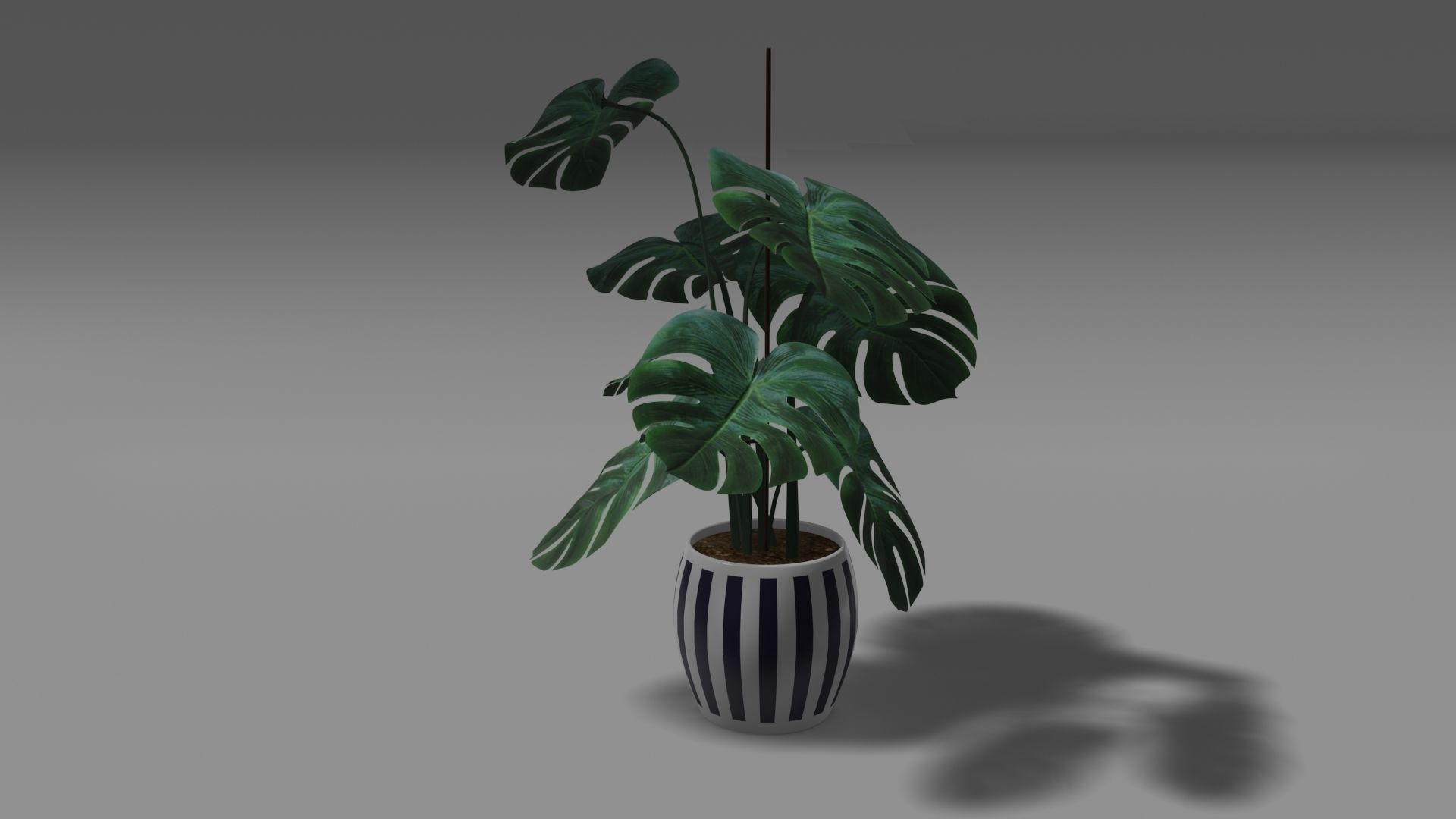 Flower plant 3d model 3D model_3