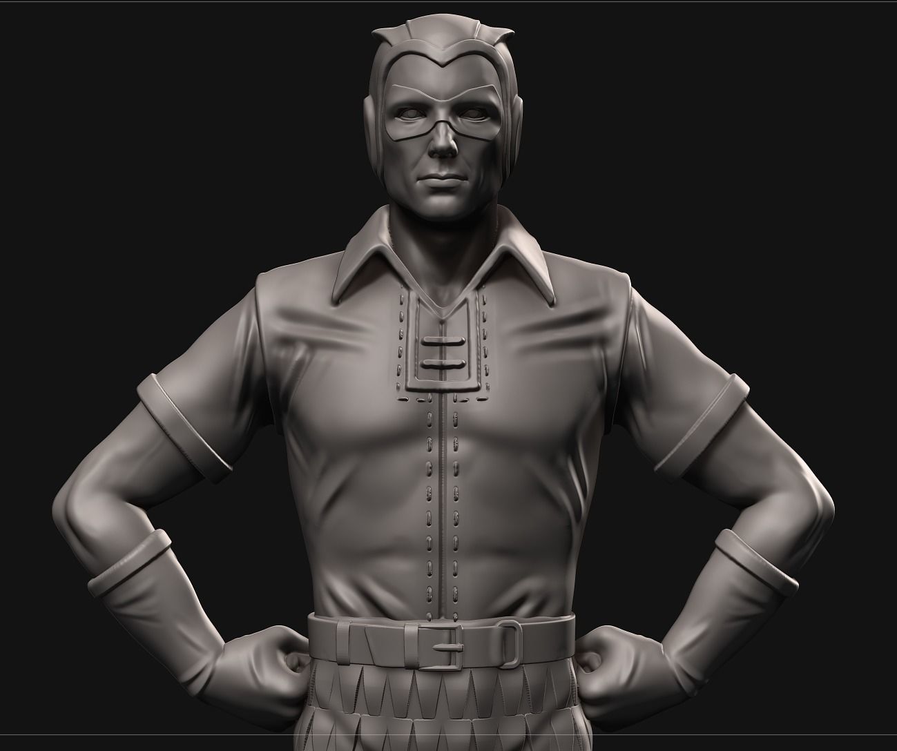 Watchmen statue 3D print model_1
