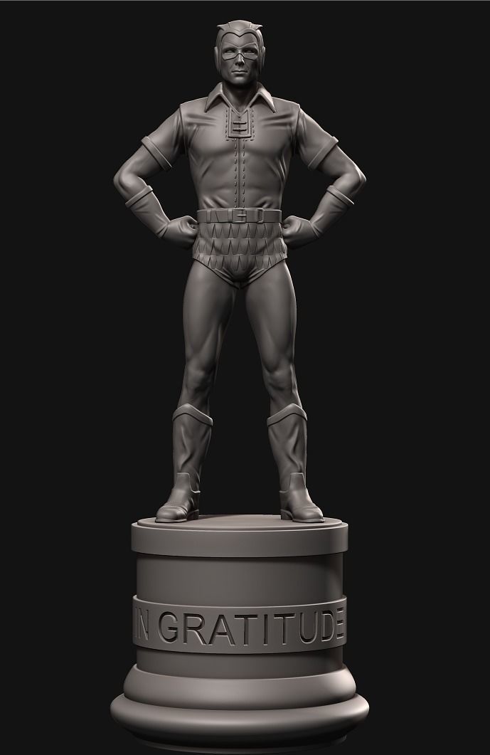 Watchmen statue 3D print model_2