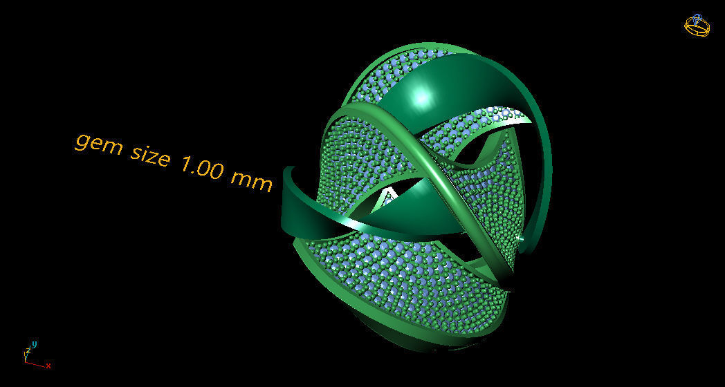 Fancy Ring Gold Silver 3D printing model 3D print model_4