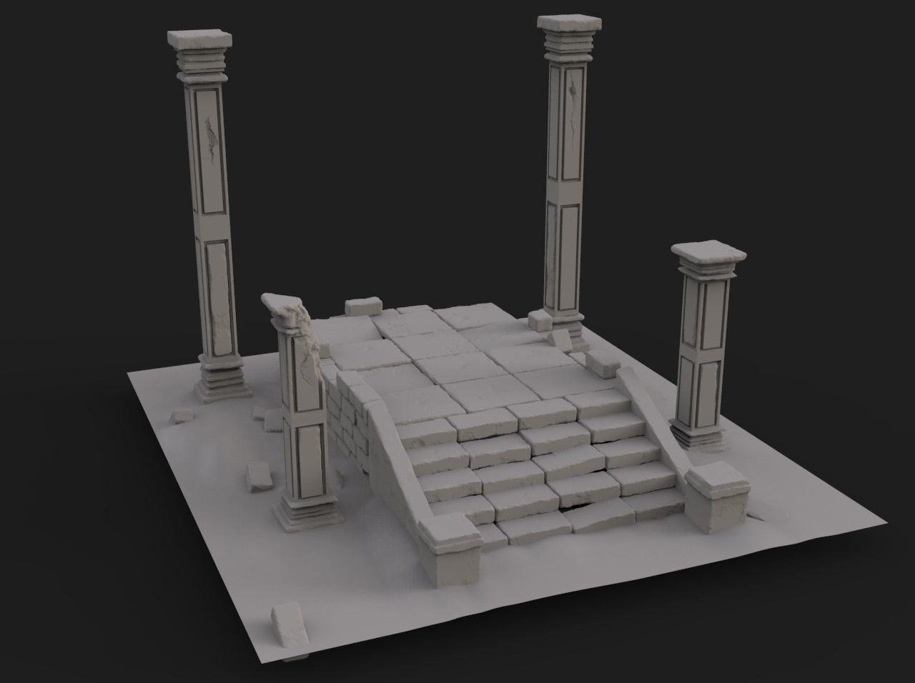 Old ruin 3D model_1