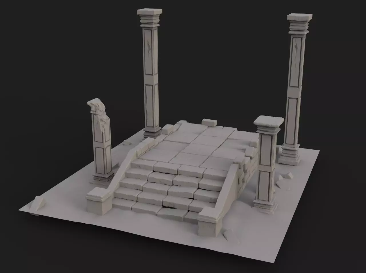 Old ruin 3D model_0