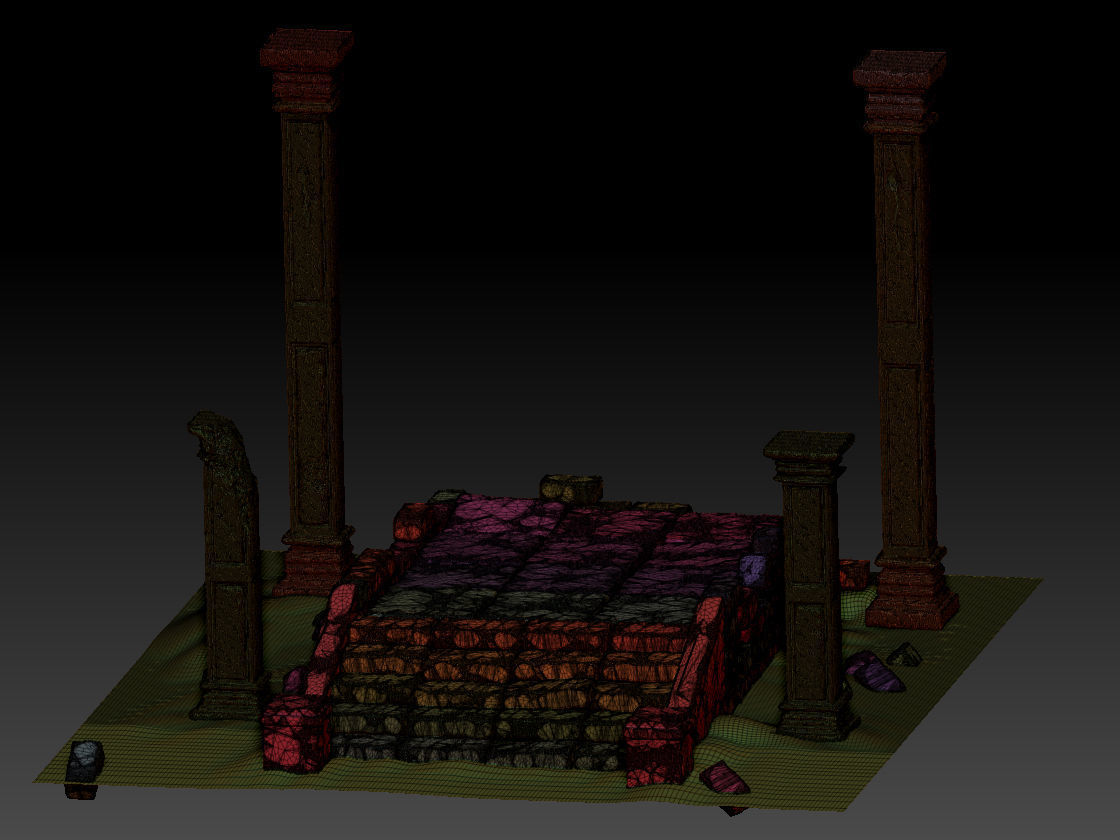 Old ruin 3D model_8