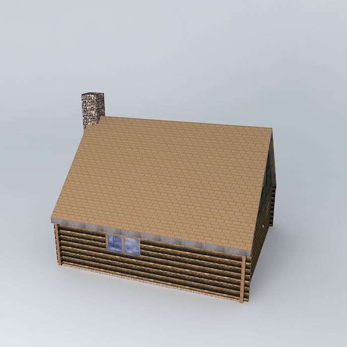 Big Cabin Free 3D model_1