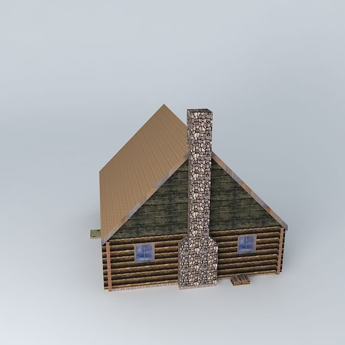 Big Cabin Free 3D model_2