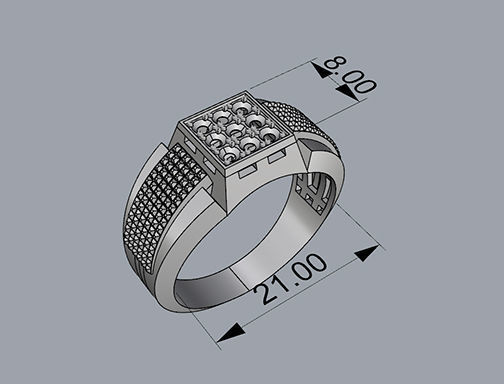 MAN RING 3D print model_4
