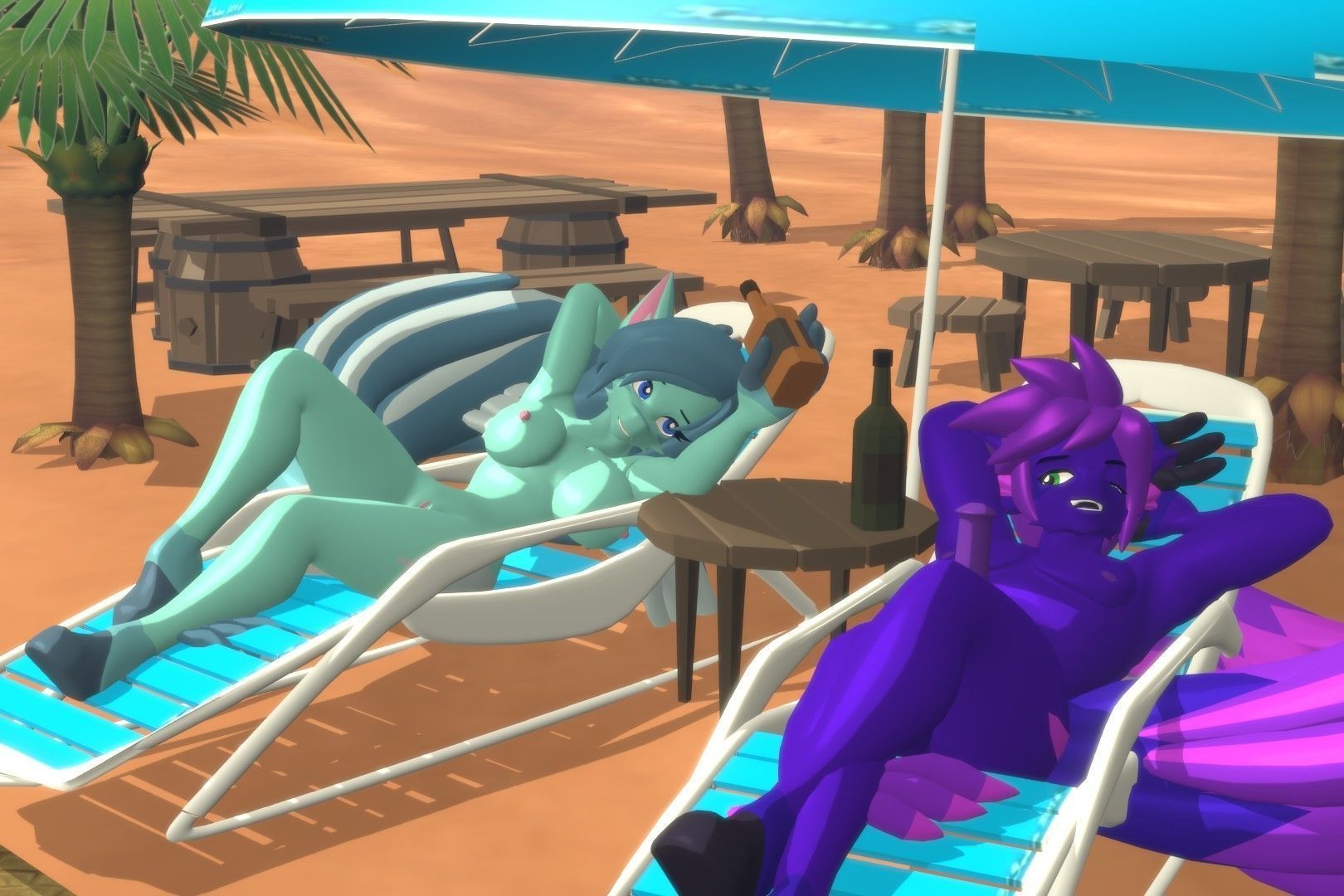 Acheron Pegasus Nude Low-poly 3D model_7