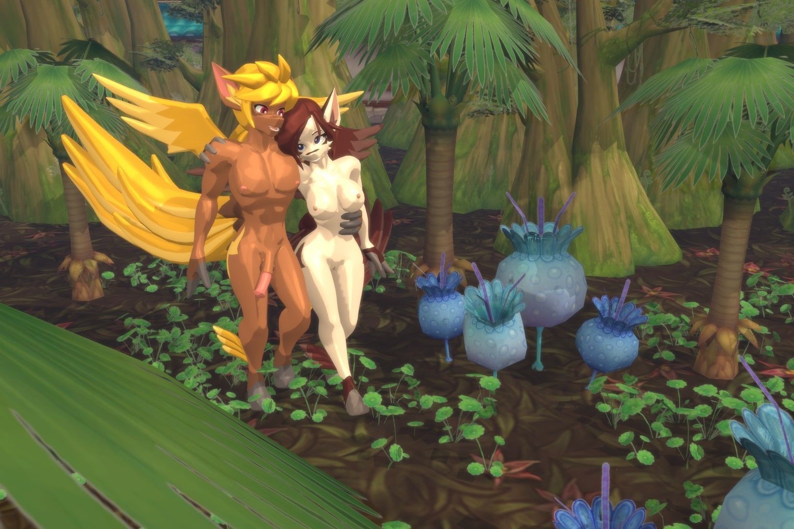 Acheron Pegasus Nude Low-poly 3D model_3