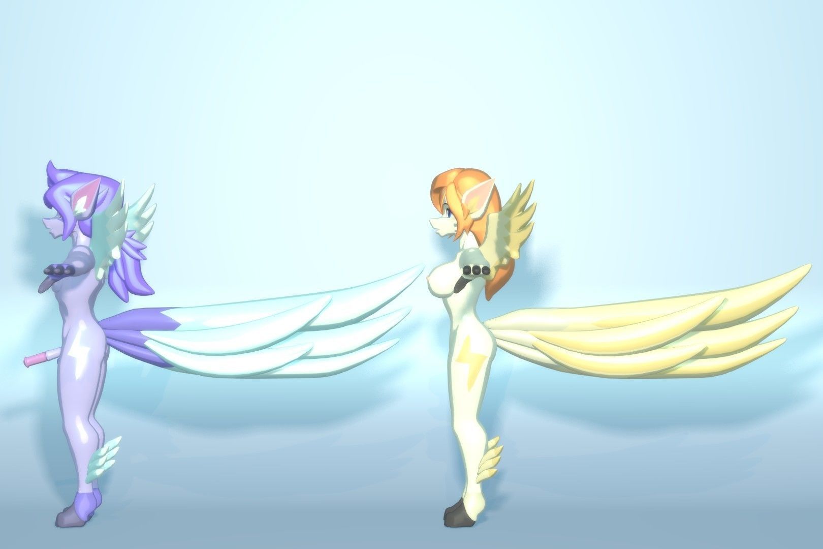 Acheron Pegasus Nude Low-poly 3D model_19