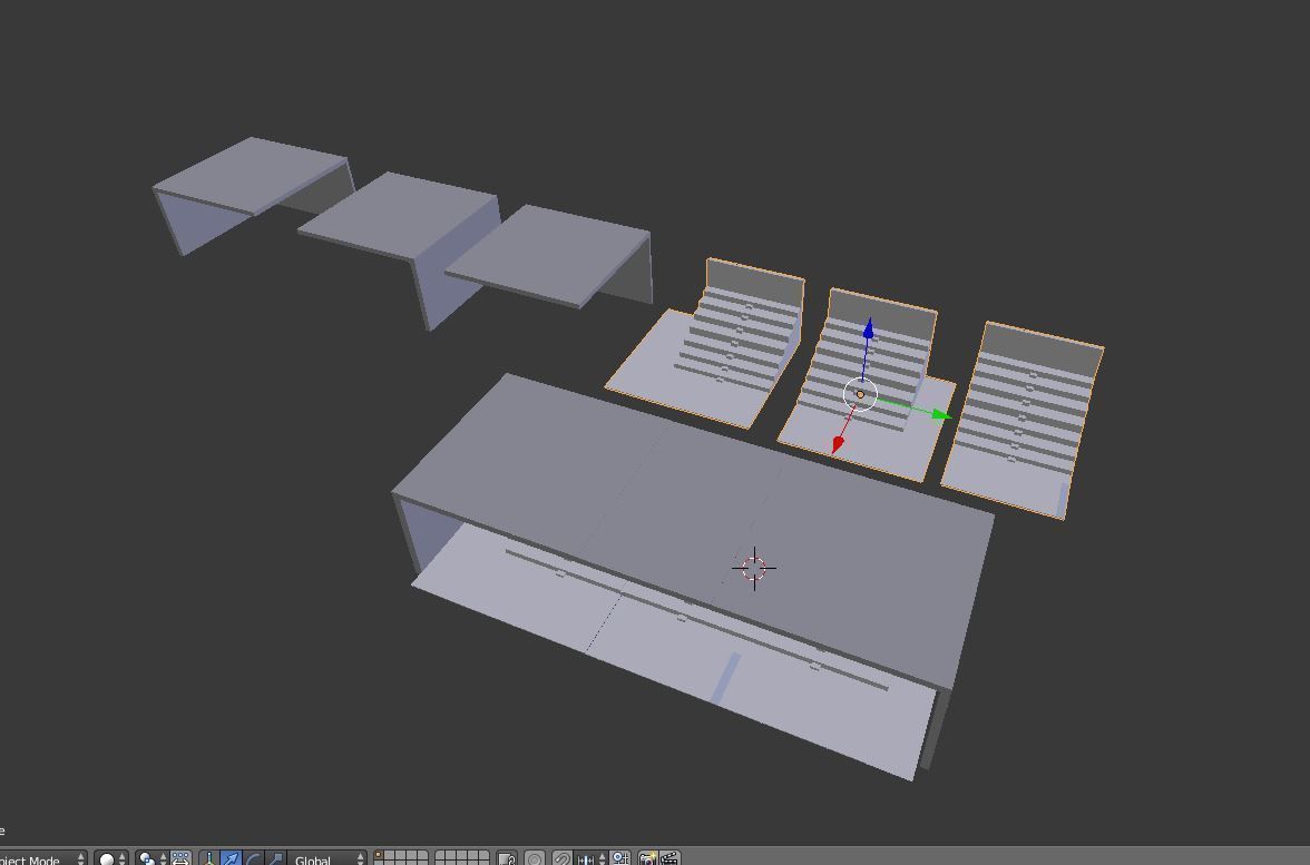 Modular Theater pack Free 3D model_8