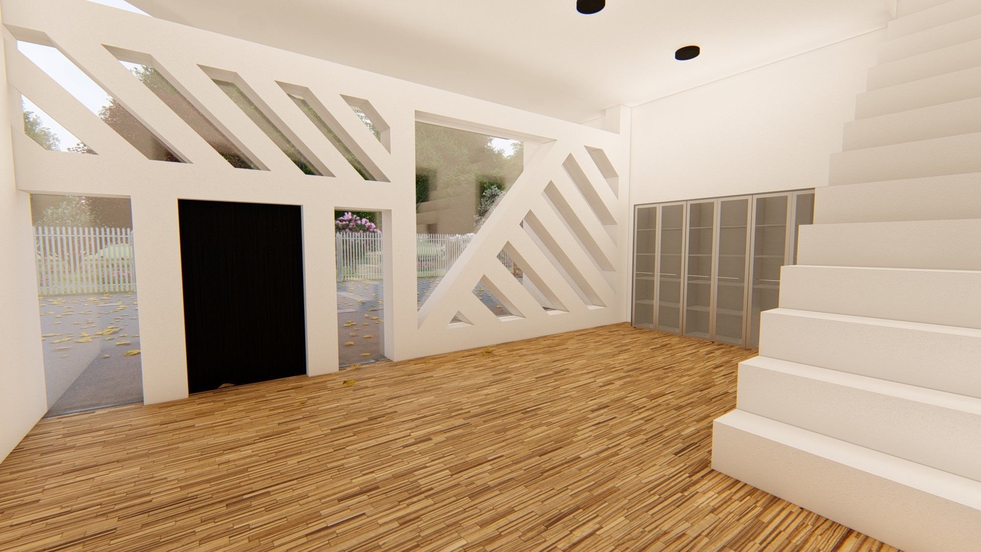 Realistic Modern House Model  Low-poly 3D model_38